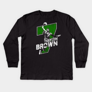 Jaylen Brown Kids Long Sleeve T-Shirt